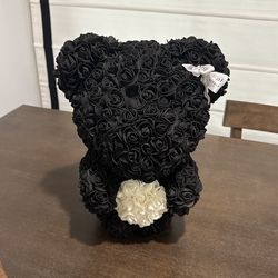 Black Rose Teddy Bear 
