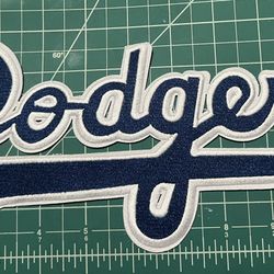 Dodgers Iron On Patch 12” X 5”
