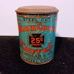 Collectible Tin Black Cross