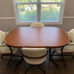 Chromcraft Dining Table & 4 Chairs 