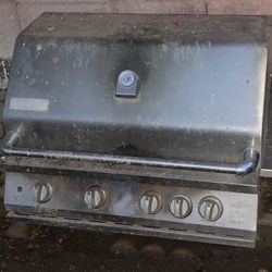 Jenn Air Built In Island BBQ Grill Stainless Steel For Parts 5 Burners