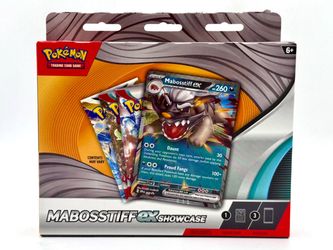 Pokémon TCG: Mabosstiff ex Showcase + 3 Booster Packs - English (NEW SEALED)