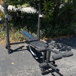 ADJUSTABLE BENCH PRESS BENCH : (PRO FORM) WIITH LEG ATTACHMENT