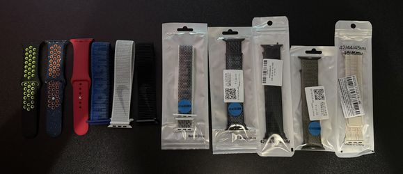 (Brand New) Nike & Apple Watch (11) Bands // 45 mm Large