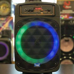Speaker Bluetooth Karaoke Woofer 8" Micrófono Control Remoto USB SD Card FM Radio Excelente Sonido 