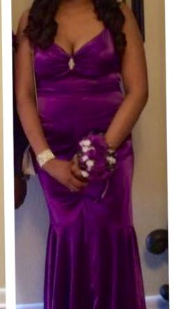 Purple gown size 10 worn once