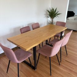 Live Edge rustic/modern Dining Table 