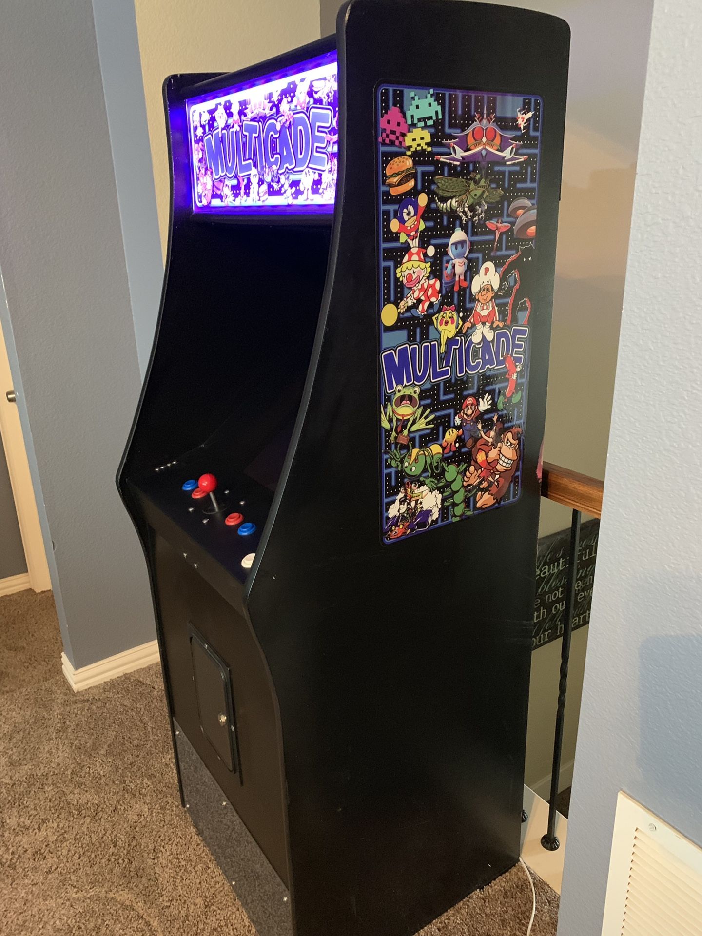 Arcade Multicade video game with UPGRADED LED