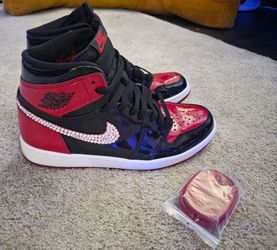 Air Jordan 1  (family) w Swarovski crystals from culture kings vault