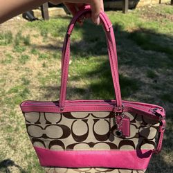 Coach pink bag