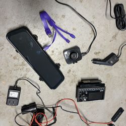 Front and back facing Dash Cameras With Sd Cards