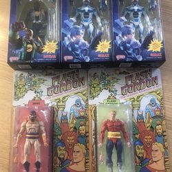 NECA Lot of 5 Defenders of the Earth and Original Super Heros 7-inch Figures