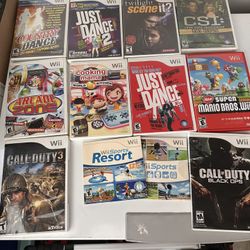 Wii Game Bundle – 10 Games + Wii Sports & Resort – Great Titles!