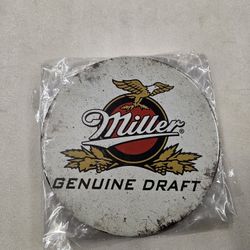 Miller Genuine Draft Mgd Beer Metal Sign 