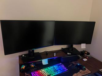 Selling 3 4k Asus TUF Gaming Monitors 1440P+HyperX Keyboard and mouse