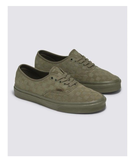 Vans Mono Checkerboard Olive Green sz 10.5