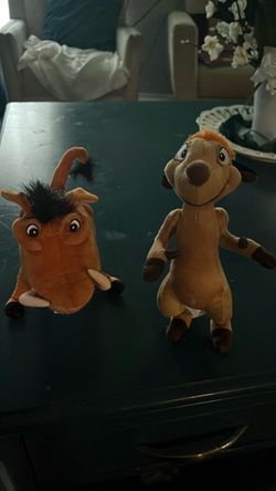 Timon and Pumbaa from The Lion King.  Vintage from the 90s
