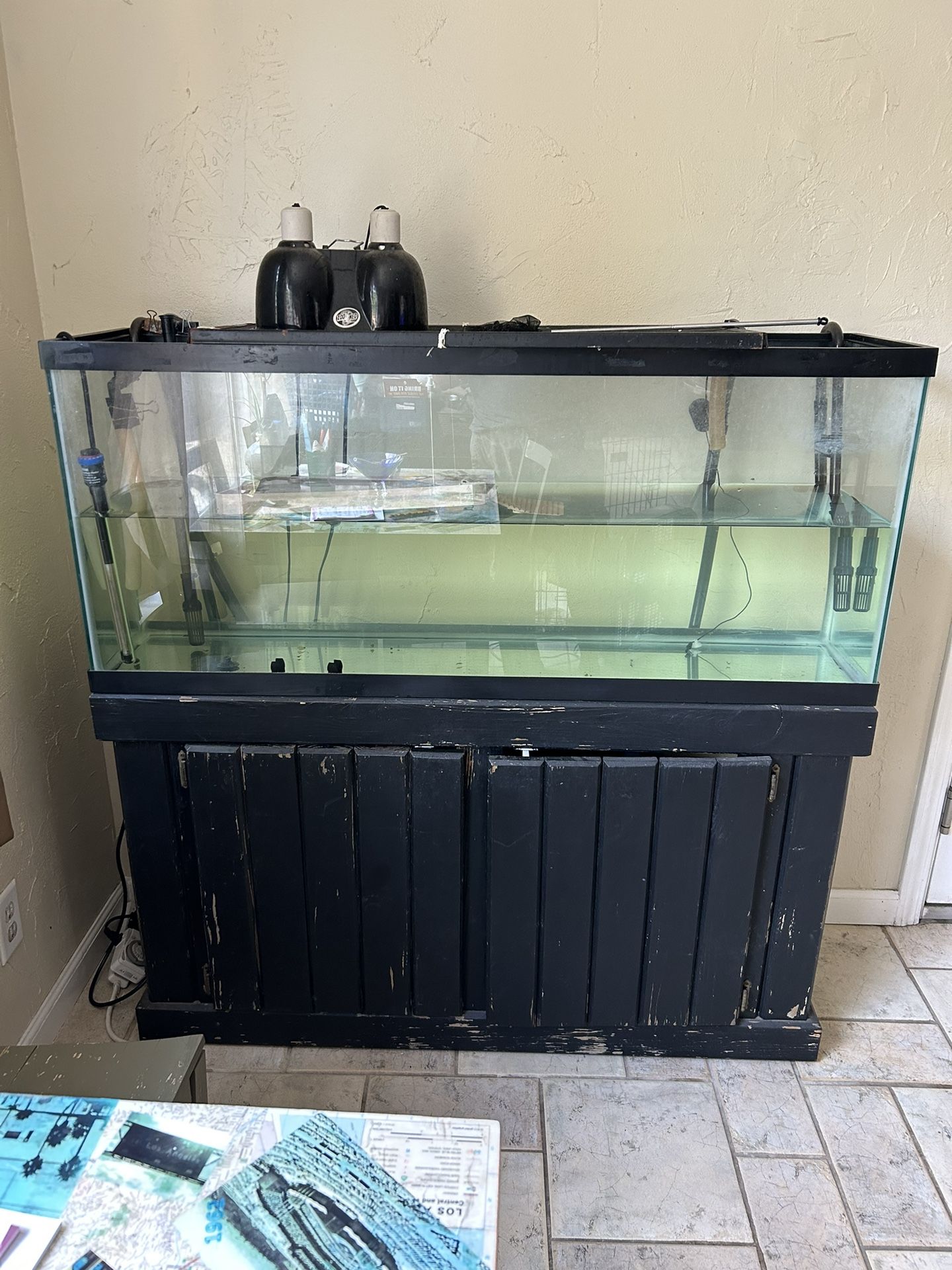 55 Gallon fish/turtle tank with filter