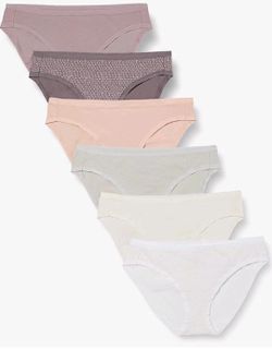 NEW SEALED - 6 PACK Amazon Essentials Womens Cotton Bikini Underwear SMALL S