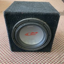 12” Alpine Type R 12 “ Car Subwoofer In A Box