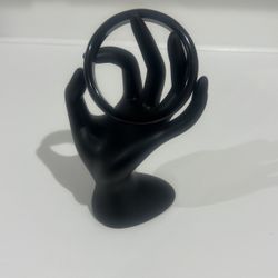 Black Jade Bangle Bracelet 