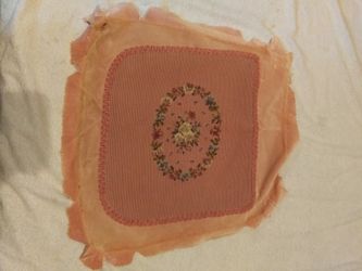 Vintage Handmade 13" Cross Stitch Petit Point