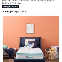 TWO Twin Memory Foam and Spring Hybrid Mattresses