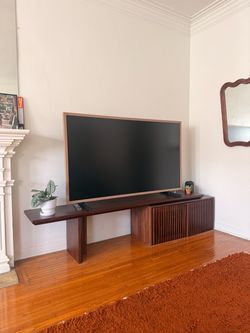 Extendable TV Stand with Storage and Shelves