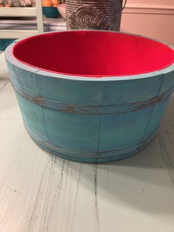 Teal bowl and mortal