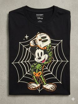 Old Navy Disney Mickey Mouse Halloween Skeleton T-Shirt - Small