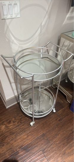 Silver Bar Cart