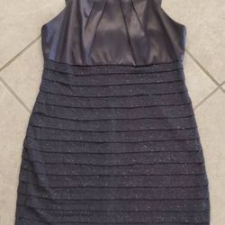 Women’s R&M Richards Sleeveless Dress Size 12P Black