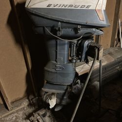 Vintage Big Twin Evinrude Motor With Stand $200 OBO 