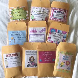 ‼️ Set of 10 Handmade Laminated Multiplication Folder Games Message If Interested ‼️