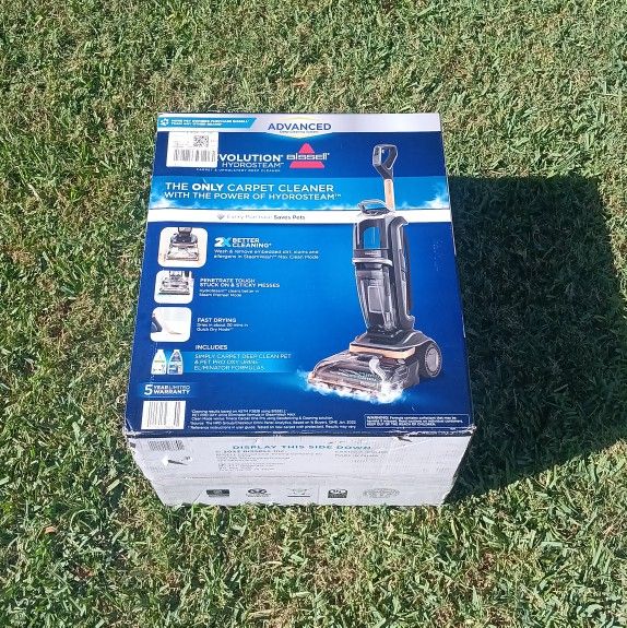 BISSELL Revolution HydroSteam Carpet Cleaner, 3428 & BISSELL Pet Urine Stain & Odor Remover, Unscented, 50 Fluid