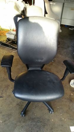 Leather desk chair