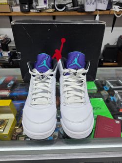 Nike Jordan 5 Retro "Grape" 2025 White Purple Men Size 9