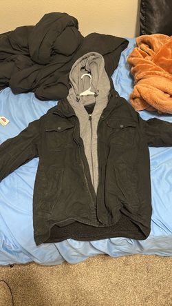 Levi's Black Trucker Jacket with Hood