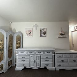 High End Farm Shabby Bedroom Set 