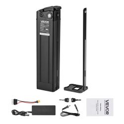 Ebike Battery, 48V 15.6Ah Electric Bike Lithium Battery Pack with BMS, 3A Charger and Lock for 1000W E-Bike Motor, Detachable Electric Bicycle Replace
