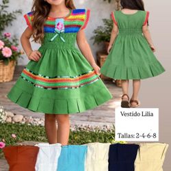 Girls Méxican Dresses -  Vestidos Méxicanos Para Niñas