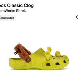 Crocs x Shrek Out Of Stock Sold Out Limited Edition Size 11