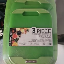 Sabatier 3 Piece Nonslip Cutting Board Set