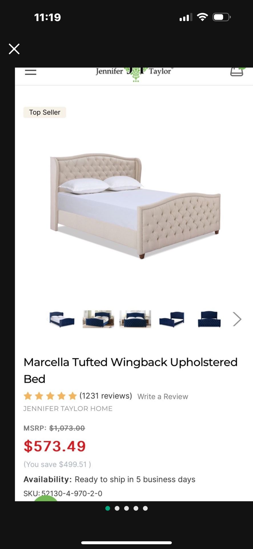 King Bed Fram