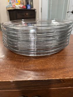 7 glass serving platters