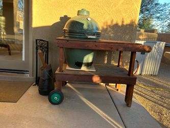 Big Green Egg - Wood Cart - Large Size Egg