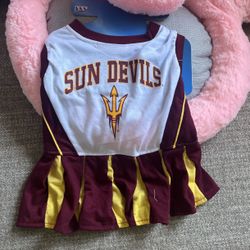 Arizona Sun devils Pet Cheerleader Outfit 