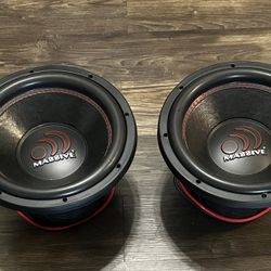 Massive Audio 12’ 4 ohm GTX124R 2000w