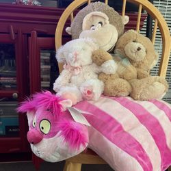 Pillow Pet, Monkey, Teddy Bear & Pink “I❤️Mon Teddy