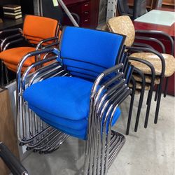 Blue Guest Office Chair